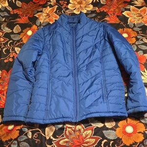 Faded Glory Women's Blue Puffer Jacket